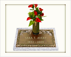 Pine Bough 1 Individual Bronze Grave Marker
