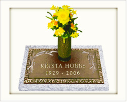 Wheat Spray 1 Individual Bronze Grave Marker