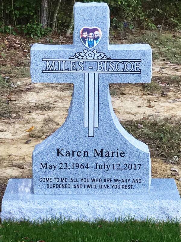 Cross Cemetery Headstone